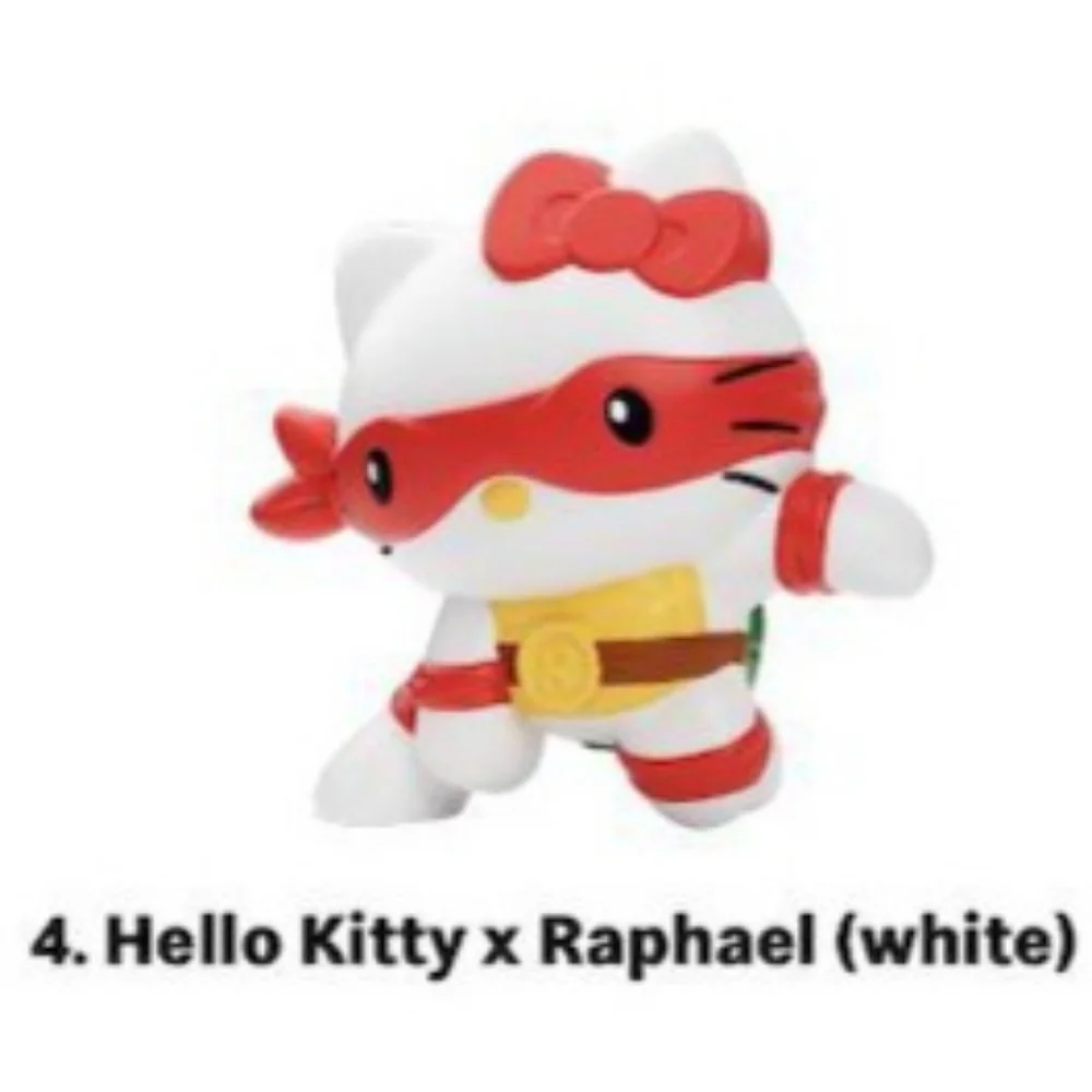 Hello Kitty x Raphael (White) Teenage Mutant Ninja Turtles Figurine Sanrio